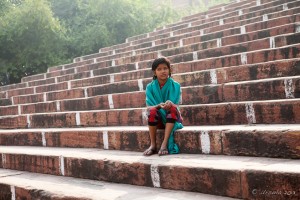 Child on the Steps, Jama Mosque, Old Delhi