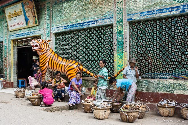 Front of the Mahagiri Shrine, Mount Popa, Myanmar