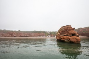 Ladram Bay Beach and Rock Stacks