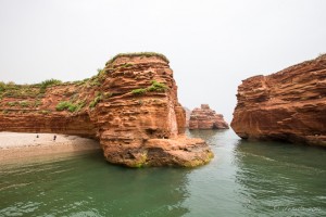 Ladram Bay Beach and Rock Stacks, East Devon, UK