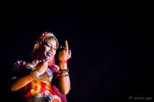 Portrait of a Rajasthani gypsy Dancer, Manvar Desert Camp, Dechu, India