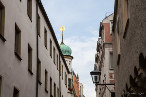 Roofline of the old city, Regensburg DR