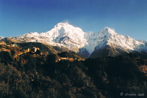 Daybreak over the Annapurnas, Nepal