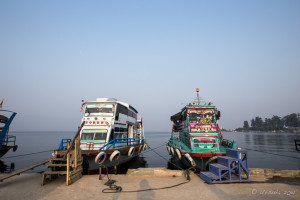 Ferry Boats on the Quay, Parapat, North Sumatra