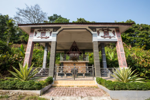 Elaborate memorial grave, Samosir Island, North Sumatra