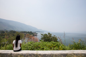 View over Samosir Island, North Sumatra