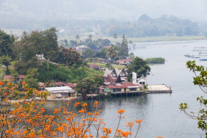 View over Samosir Island, North Sumatra