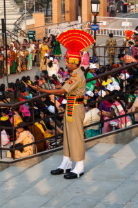 Indian Border Security Force (BSF) officer, Attari-Wagah Border, Amritsar Punjab India