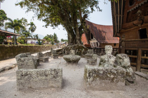 King Siallagan's Stone Chairs, Samosir Island, North Sumatra
