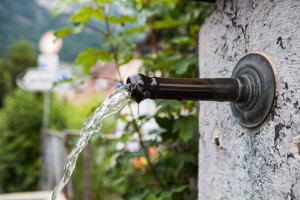 Spiggot, Fountain #4, Rue du Rhône, Aigle, Vaud, Switzerland