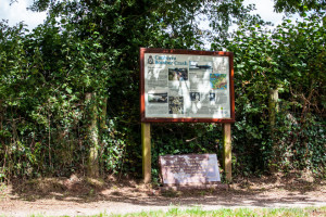 Canberra Bomber Crash Site, Tiverton Canal towpath, Devon UK