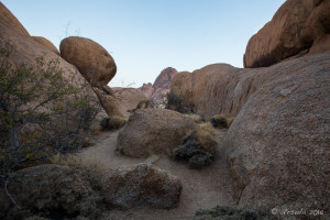 Spitzkoppe through the Rocks around the Bridge, Namibia