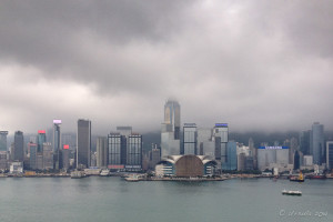Hong Kong Waterfront under cloud from TST, Kowloon