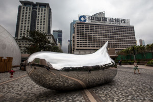 Water drop sculpture (Heaven) by Danny Lee, TST Hong Kong
