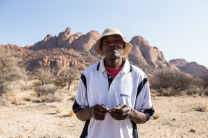 Damara Man, Spitzkoppe, Namibia