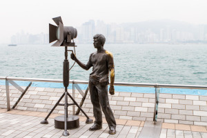 Statue of a Lighting Man, Avenue of Stars in Tsim Sha Tsui, Hong Kong