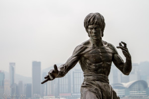 Statue of Bruce Lee on the Avenue of Stars in Tsim Sha Tsui, Hong Kong