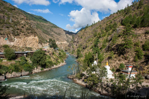 At the Chuzom, Bhutan