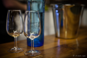 Two McGuigan wine glasses, Cellar Door, Pokolbin AU