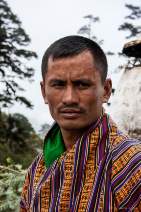 Bhutanese Driver, Dochu La Chorten, Bhutan