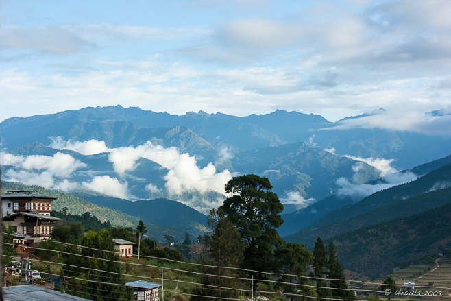 Mist in the Mist in the Valley ValleyWangduephodrang, Central Bhutan.