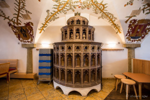 Elaborate Iron Furnace Heater, Weißbierbrauerei Schneider, Kelheim