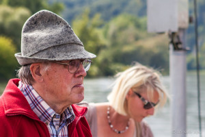 Old Man in a Bavarian Felt Hat, Danube river dock, Kelheim