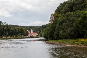 Views of Weltenburg Abbey from the Danube Gorge, Bavaria