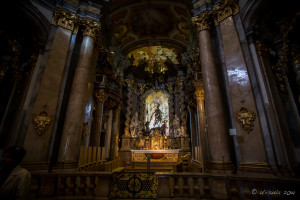 View of St George from the back of Weltenburg Abbey, Bavaria