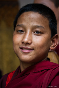 Young Monk, Punakha Dzong, Bhutan