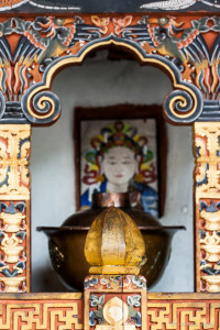 Guru Rinpoche in an Alcove, Punakha Dzong, Bhutan