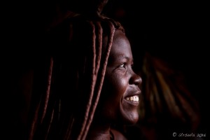 Profile portrait: Himba woman, Otjomazeva Village Namibia