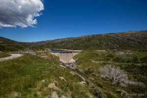 View over Guthega Dam, Kosciusko National Park AU
