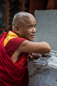 Venerable Monk, Punakha Dzong, Bhutan