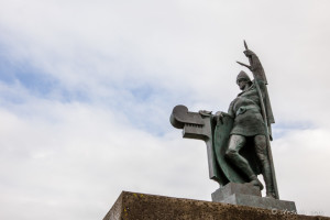 Statue of Ingólfur Arnarson by sculptor Einar Jónsson, Reykjavk