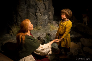 Mannequins display of Melkorka Mýrkjartansdóttir and Ólafur Pá, Saga Museum, Reykjavík