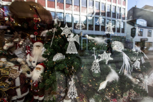 Shop window with Christmas decorations, Reykjavik
