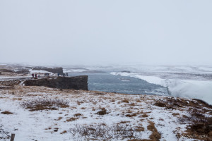 Overlooking the landscape around Gullfoss waterfall, Iceland
