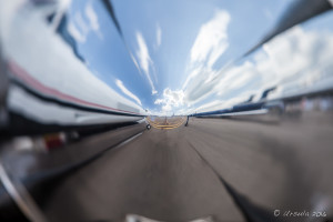 Reflection in Daher-Socata TBM 900 nosecone, Singapore Airshow 2016