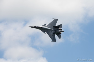 Royal Malaysian Air Force Sukhoi Su-30MKM in the sky, Singapore Airshow 2016
