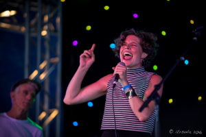 Leesa Gentz of Hussy Hicks, Byron Bay Bluesfest 2016