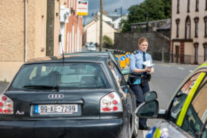 Police Officer on a Kilbeggan street, County Westmeath, Ireland