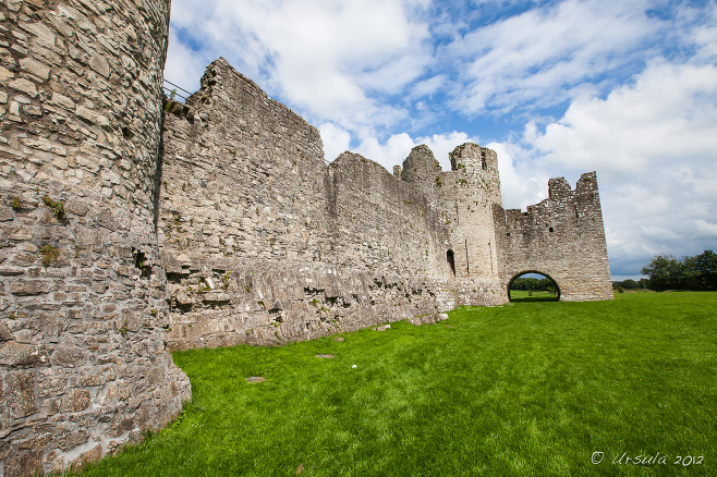 The Curtain Wall outside Trim Castle Co Meath Ireland