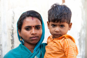 Rajasthani Woman and Child, Thar Desert village, India
