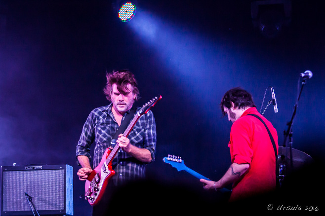 Tex Perkins and Raul Sanchez on stage, Bluesfest 2016 Byron Bay Au