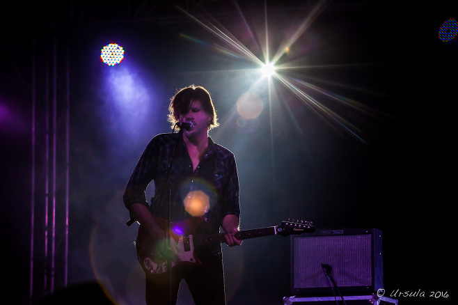 Tex Perkins on stage, Bluesfest 2016 Byron Bay Au