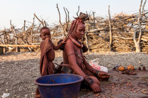 Mother Selling Trinkets Otjomazeva Village, Kunene Namibia