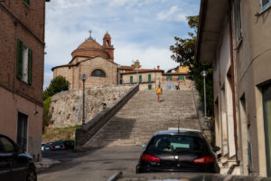 Steps to the Citadel, Castiglione del Lago, Umbria, Italy