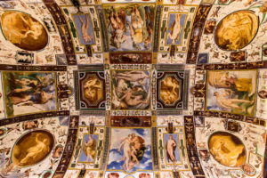 Painted Ceiling - Palazzo della Corgna, Castiglione del Lago, Umbria, Italy