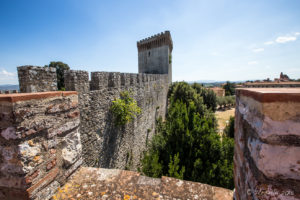 Castle ramparts, , Castiglione del Lago, Umbria, Italy
